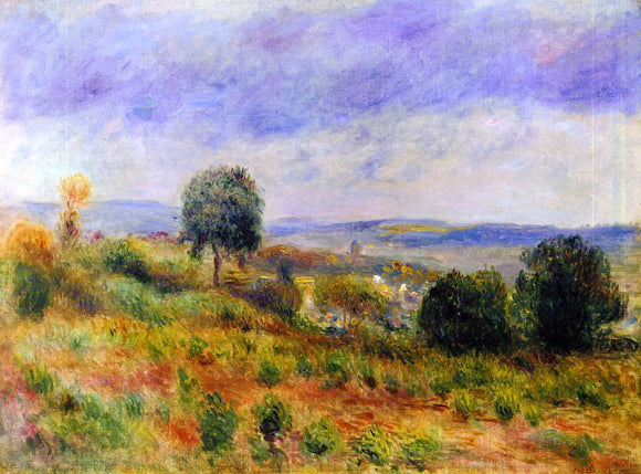  Pierre Auguste Renoir Landscape: Auvers-sur-Oise - Art Print