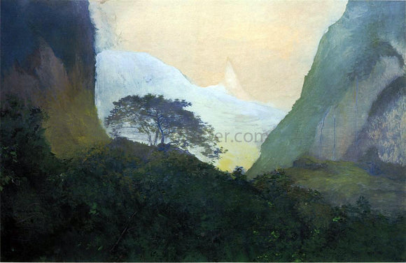  John La Farge Landscape, Evening, Tahiti, Pass and Peak of Vaiaroa, Taiarapu - Art Print