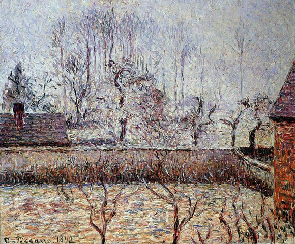  Camille Pissarro Landscape, Frost and Fog, Eragny - Art Print
