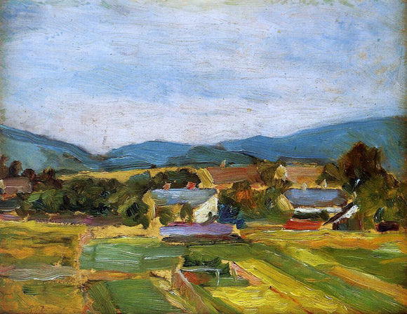  Egon Schiele Landscape in Lower Austria - Art Print