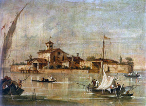  Giacomo Guardi Landscape in the Environs of Venice - Art Print