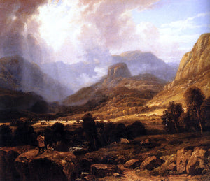  William Havell Landscape in the Lake District with the Vale of St. John between Thirlmere and Keswick - Art Print