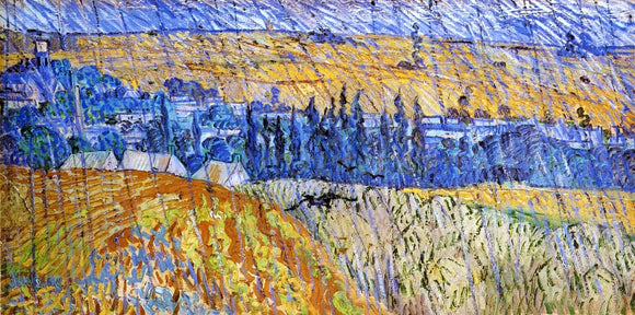  Vincent Van Gogh Landscape in the Rain - Art Print