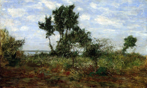  Eugene-Louis Boudin Landscape, near Honflrue - Art Print