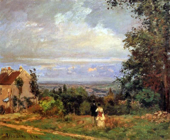  Camille Pissarro Landscape near Louveciennes - Art Print