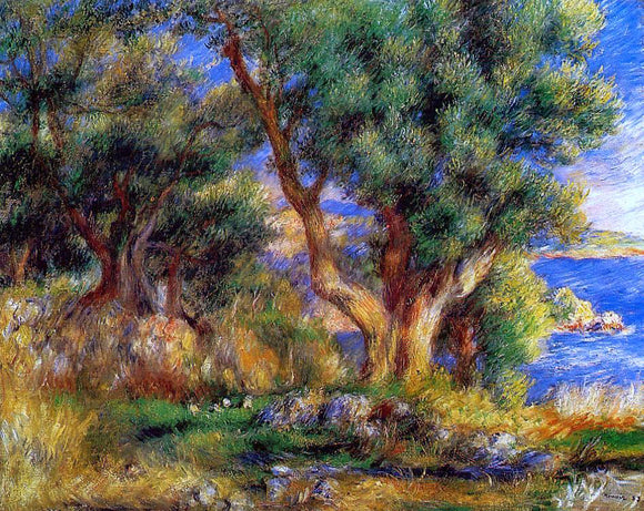  Pierre Auguste Renoir Landscape near Manton - Art Print