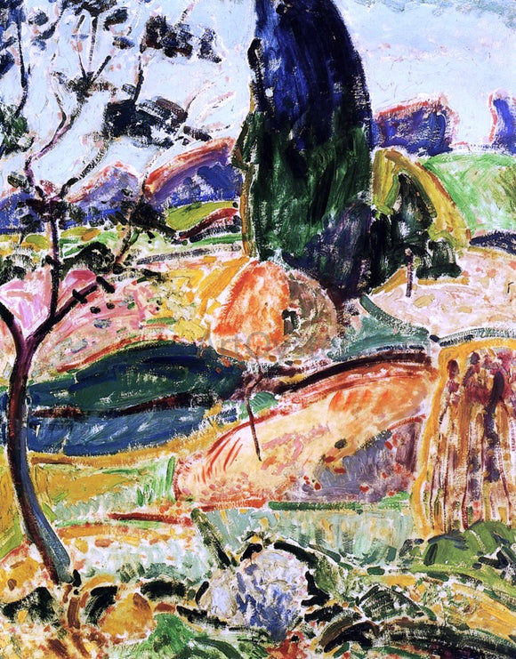  Alfred Henry Maurer Landscape near Oberstdorf - Autumn - Art Print