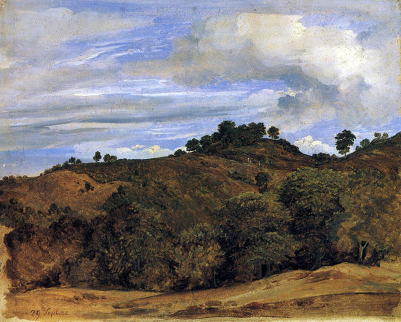  Heinrich Carl Reinhold Landscape near Olevano: La Serpentara - Art Print