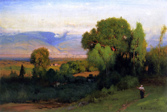  George Inness Landscape near Perugia - Art Print