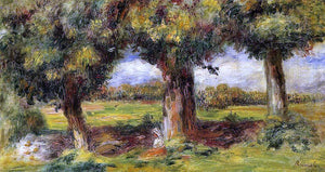  Pierre Auguste Renoir Landscape near Pont-Aven - Art Print