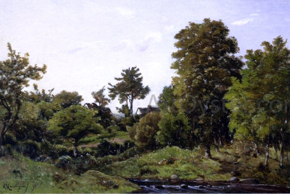  Henri Harpignies Landscape near St. Prive - Art Print