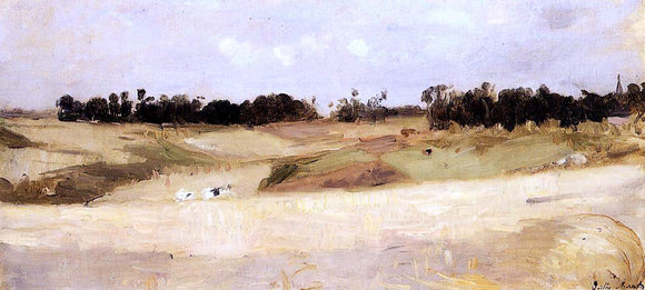  Berthe Morisot Landscape near Valenciennes - Art Print