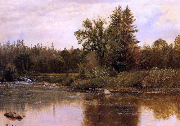  Albert Bierstadt Landscape, New Hampshire - Art Print