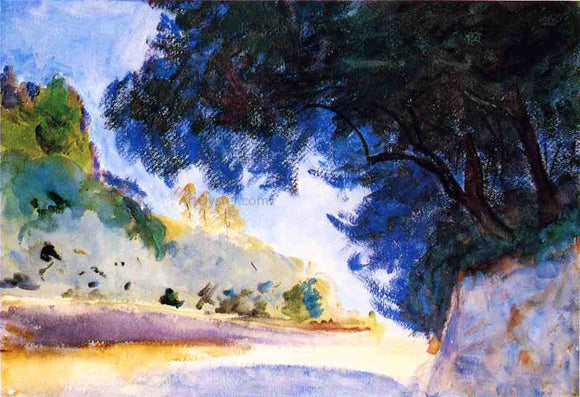  John Singer Sargent Landscape, Olive Trees, Corfu - Art Print