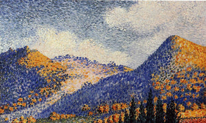  Henri Edmond Cross Landscape, the Little Maresque Mountains - Art Print