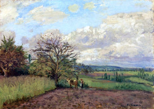  Camille Pissarro Landscape with a Cowherd - Art Print
