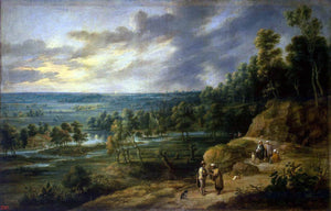 Lucas Van Uden Landscape with a Fortune-Teller - Art Print