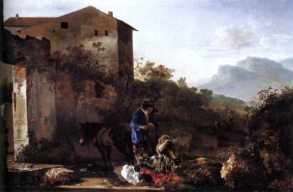  Adam Pynacker Landscape with a Goatherd - Art Print