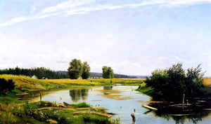  Ivan Ivanovich Shishkin Landscape with a lake - Art Print