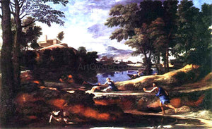  Nicolas Poussin Landscape with a Man Killed by a Snake - Art Print