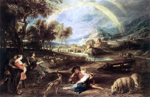  Peter Paul Rubens Landscape with a Rainbow - Art Print