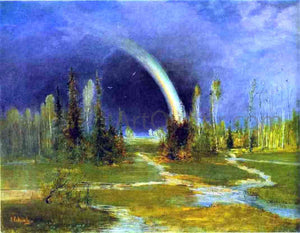  Alexei Kondratevich Savrasov Landscape with a Rainbow - Art Print