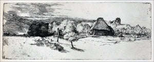  Rembrandt Van Rijn The Landscape with a Ruined Tower and a Clear Foreground - Art Print