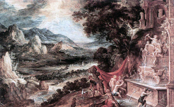  Kerstiaen Keuninck Landscape with Actaeon and Diana - Art Print