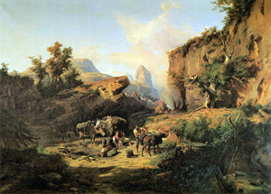  Andres Marko Landscape with Charcoal Burners - Art Print