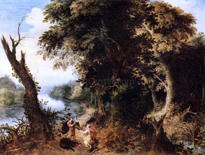  Abraham Govaerts Landscape with Diana Receiving the Head of a Boar - Art Print
