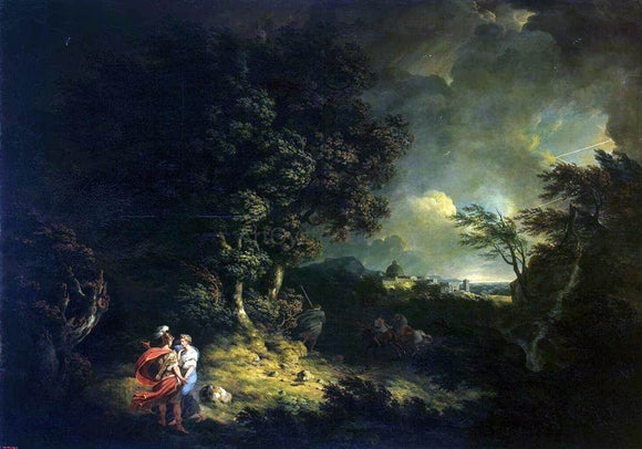  Thomas Jones Landscape with Dido and Aeneas - Art Print