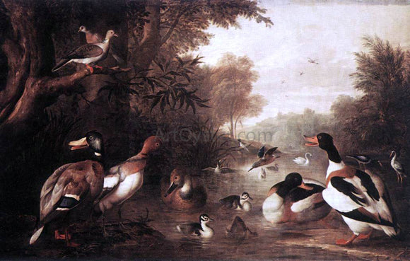  Jakab Bogdany Landscape with Ducks - Art Print