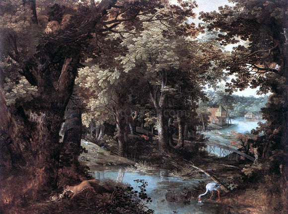  Adriaan Van Stalbemt Landscape with Fables - Art Print