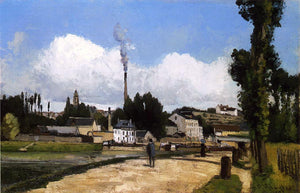  Camille Pissarro Landscape with Factory - Art Print