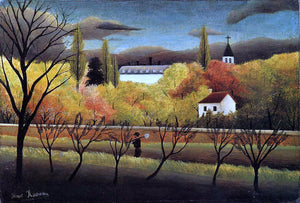  Henri Rousseau A Landscape with Farmer - Art Print