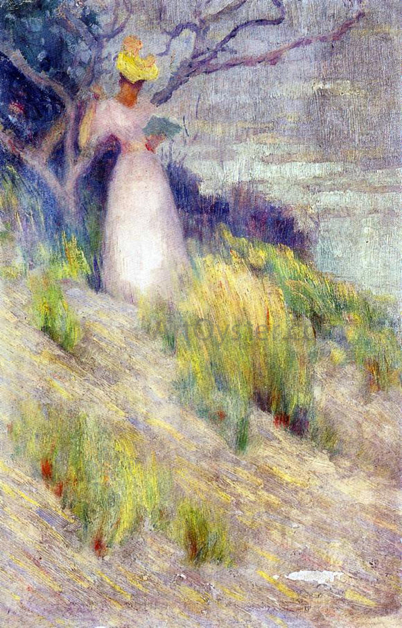  Robert Henri A Landscape with Figure in Pink - Art Print