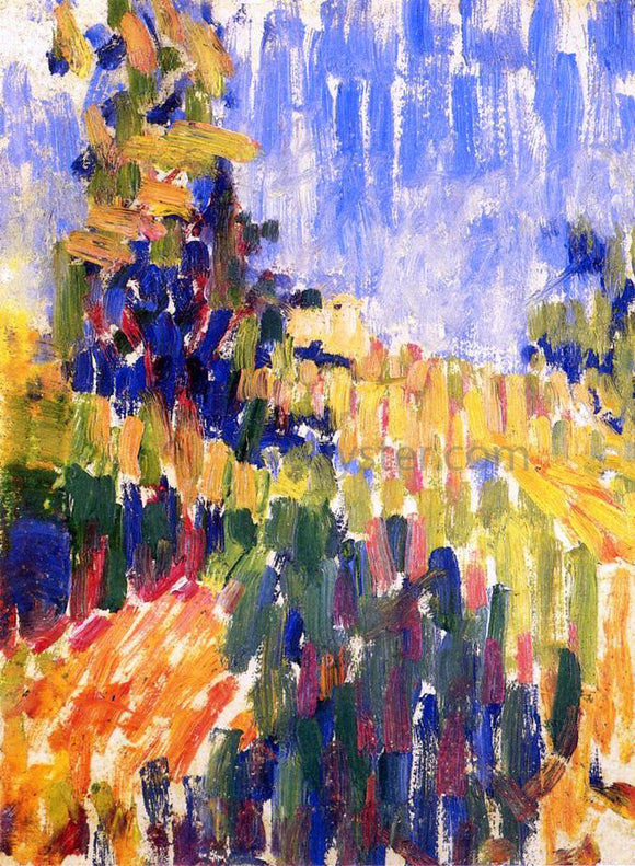 Thomas Pollock Thomas Pollock Anschutz Landscape with Grey Sky Art Print – printoyster.com