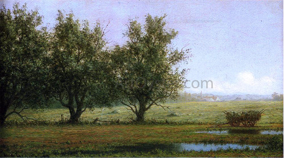  Martin Johnson Heade Landscape with Hay Wagon - Art Print