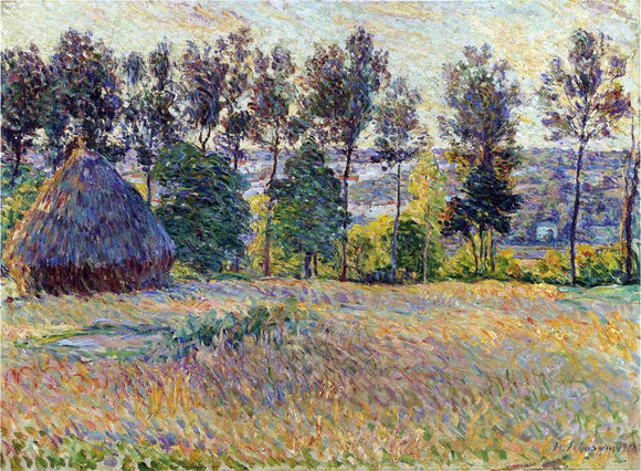  Henri Lebasque Landscape with Haystack - Art Print