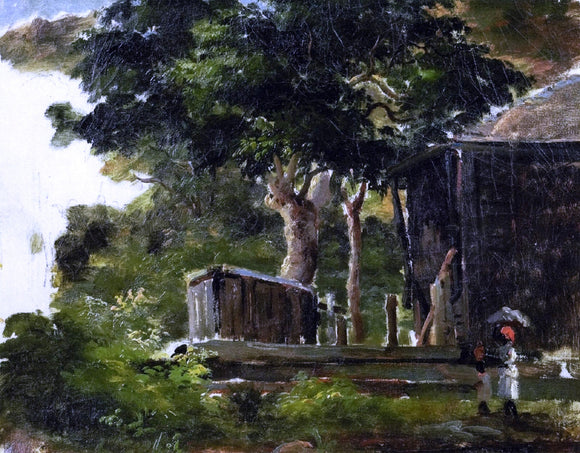  Camille Pissarro Landscape with House in the Woods in Saint Thomas, Antilles - Art Print