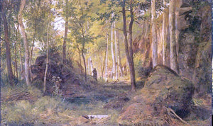  Ivan Ivanovich Shishkin Landscape with Hunter, Island Valaam - Art Print