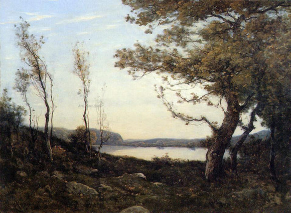  Henri Harpignies Landscape with Lake - Art Print