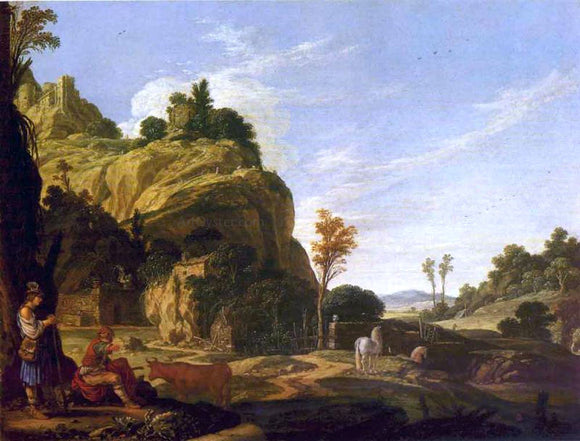  Jacob Pynas Landscape with Mercury and Battus - Art Print