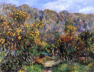  Pierre Auguste Renoir Landscape with Mimosas - Art Print