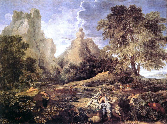  Nicolas Poussin Landscape with Polyphemus - Art Print