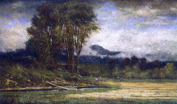  George Inness Landscape with Pond - Art Print