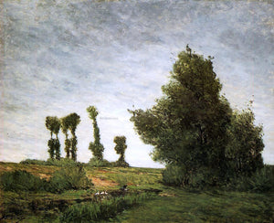  Paul Gauguin Landscape with Poplars - Art Print