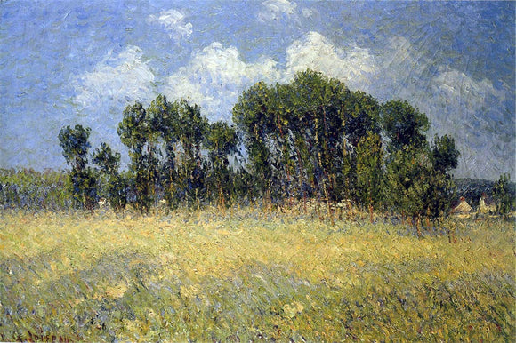  Gustave Loiseau Landscape with Poplars - Art Print