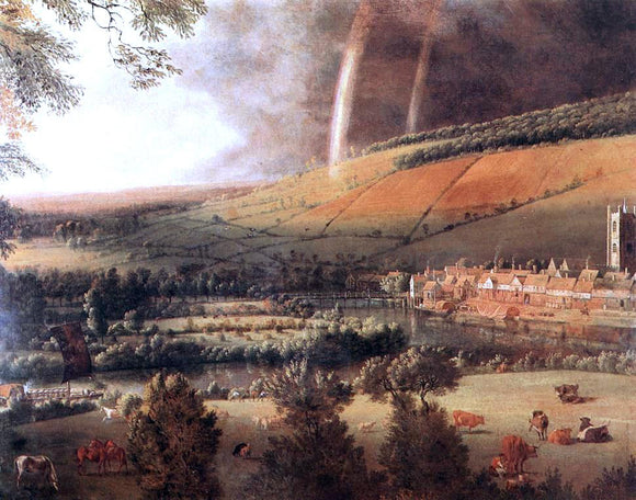  Jan Siberechts Landscape with Rainbow, Henley-on-Thames - Art Print