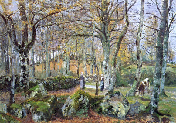  Camille Pissarro Landscape with Rocks, Montfoucault - Art Print